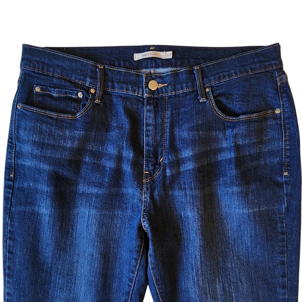 Levi's 505 Straight Leg Ankle Length Jeans, women's size 14, Pristine Condition - Picture 6 of 11